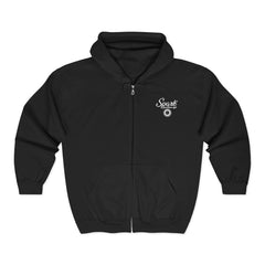 Spark Blue Ocean Light Zip Hoodie — Nautical Surf Logo Full-Zip Sweatshirt
