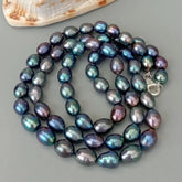 Y·YING Freshwater Black Pearl Long Necklace 32.5"