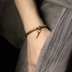 Whole Viking Hammered Pure Copper Bracelet Retro Processed Oxidized Street Rock Style Metal Vajar Unisex Men Women Gift Jewelry