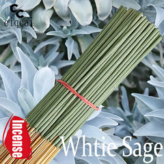 Hot-Selling High-Quality White Sage Incense Sticks, 22cm Long Thickened Handmade Bamboo Stick Incense, Natural Fragrance, Long-Lasting Scent, Suitable for Meditation, Yoga, Massage, Perfect Choice for Purifying the Air in Hom