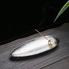 Japanese Alloy Incense Burner Metal White Sage Incense Sticks Holder Zen Household Home Decor Ornaments Ashtray
