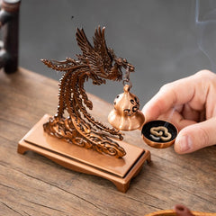 Creative Mini Alloy Phoenix Hanging Incense Burner Incense Holder Yoga Room Indoor Aroma Burners Home Fragrance Decor