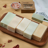 Handmade Soap Gift Set 3 Pack of Essential Oil Soap Chamomile Tea tree Lemongrass Frankincense Clary Sage Scented Soap Cleaning