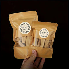 30g Peruvian Sacred Wood Incense Sticks, Packaged in a Highly Sealed Kraft Paper Bag, Unique Label, Natural Incense Sticks Palo Santo, for Powerful Purification, Amulets, Relaxation, Stress Relief, Meditation, Rituals, Gifts