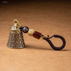 Small Prajna Buddha Heart Sutra retro ancestral style wind chime, Buddha bell, peace bell pendant