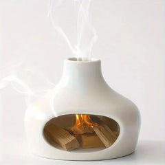 Ceramic Incense Burner Pallo Santo Holder Sage Burning Tray Bracket Peru Sacred Wood Aromatherapy Burner
