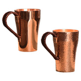 Copper Coffee Mug Drinkware Moscow Mules Cup Large Capacity 400ml Water Mug Handmade Copper Water Cup for Beverage Hosuehold