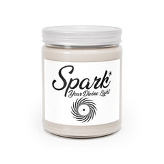 Soy Candle — "Spark Your Divine Light" 9oz Scented Jar