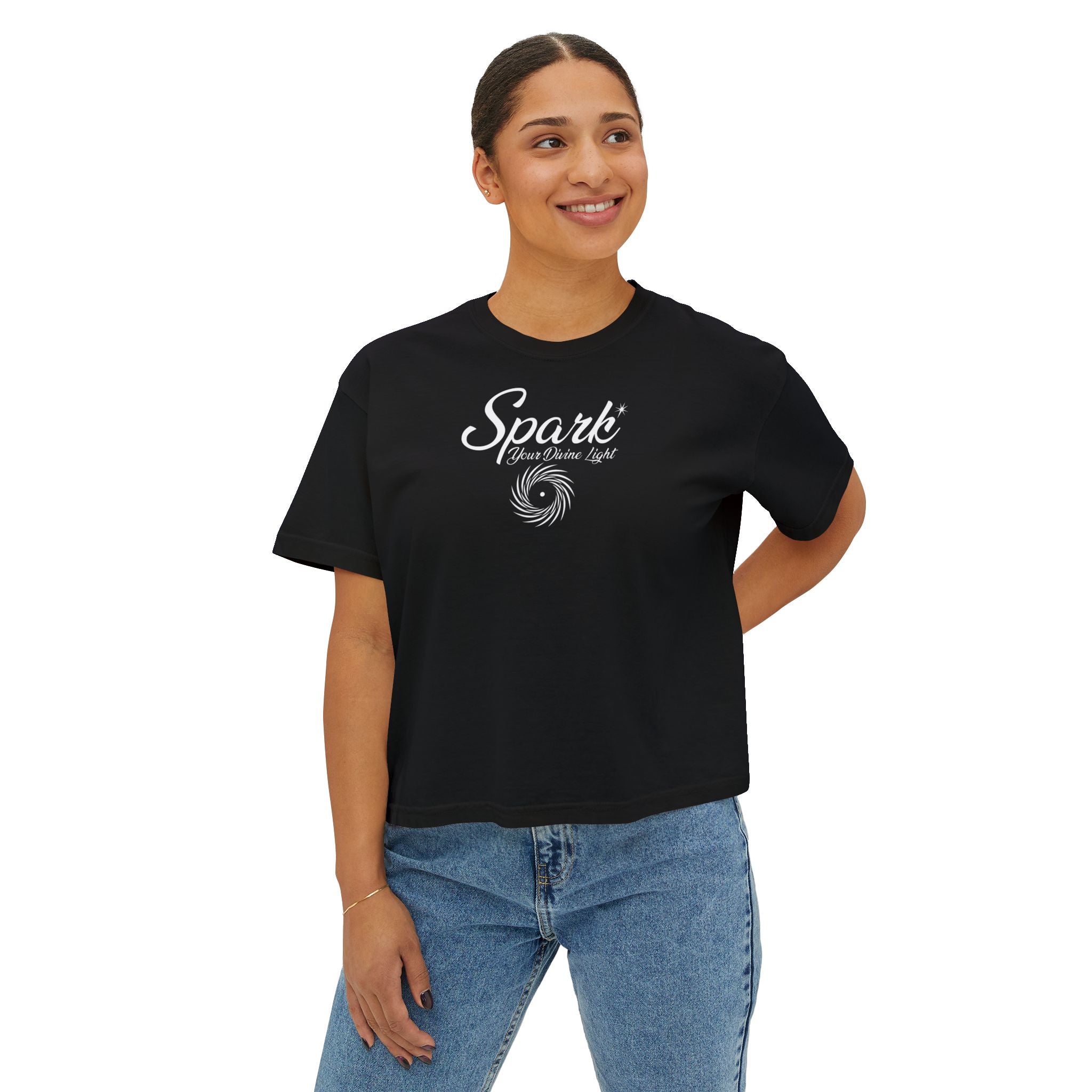 Spark Your Divine Light Boxy Tee