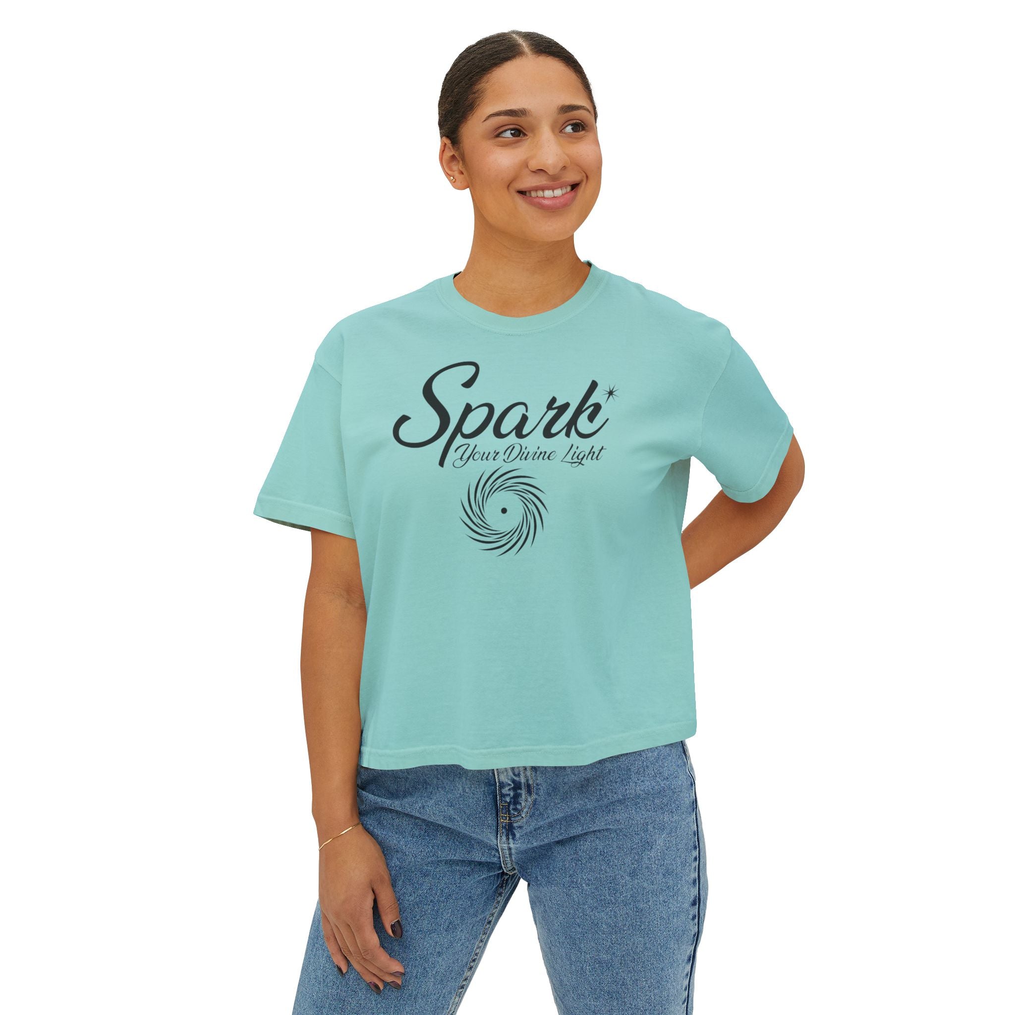 Spark Your Divine Light Boxy Tee