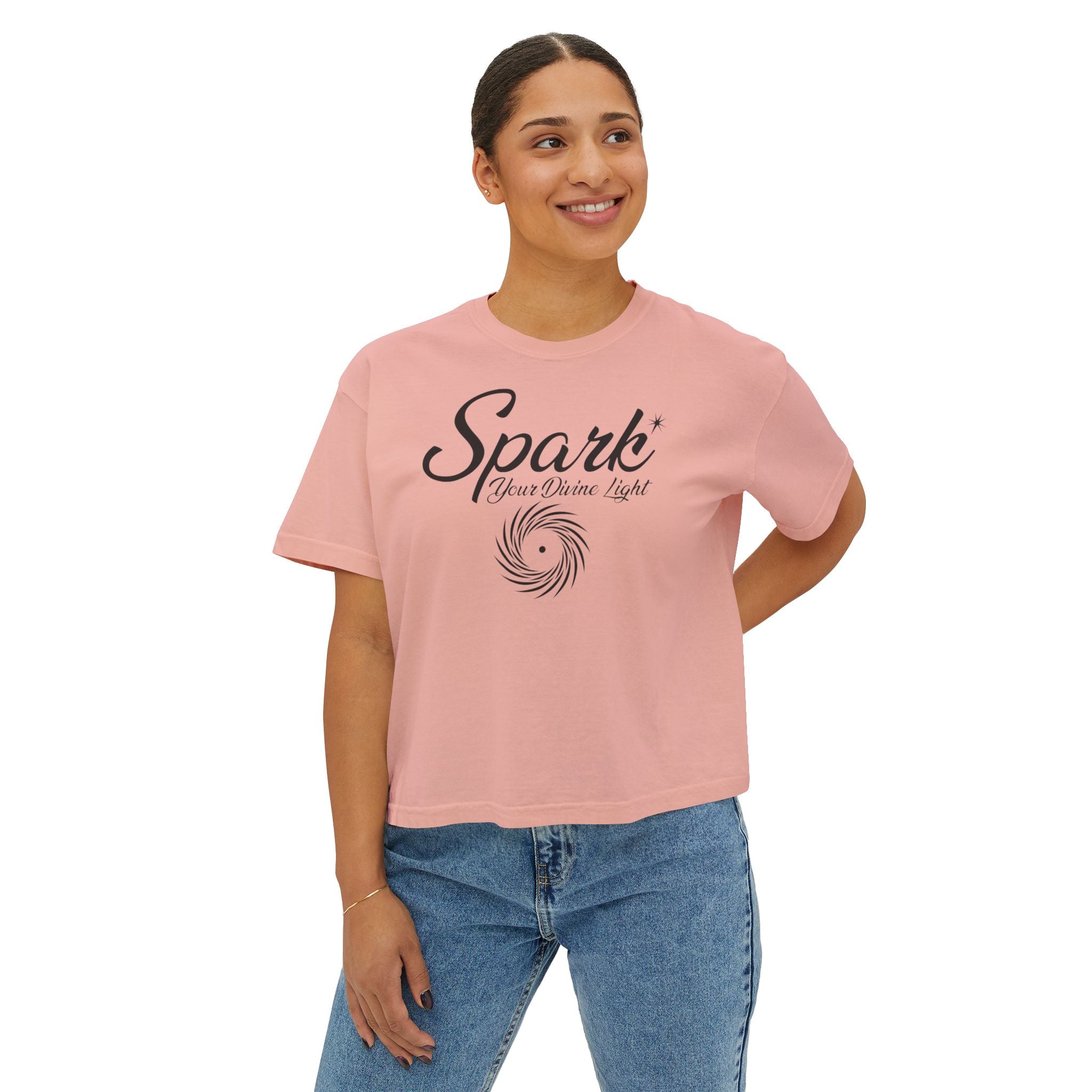 Spark Your Divine Light Boxy Tee