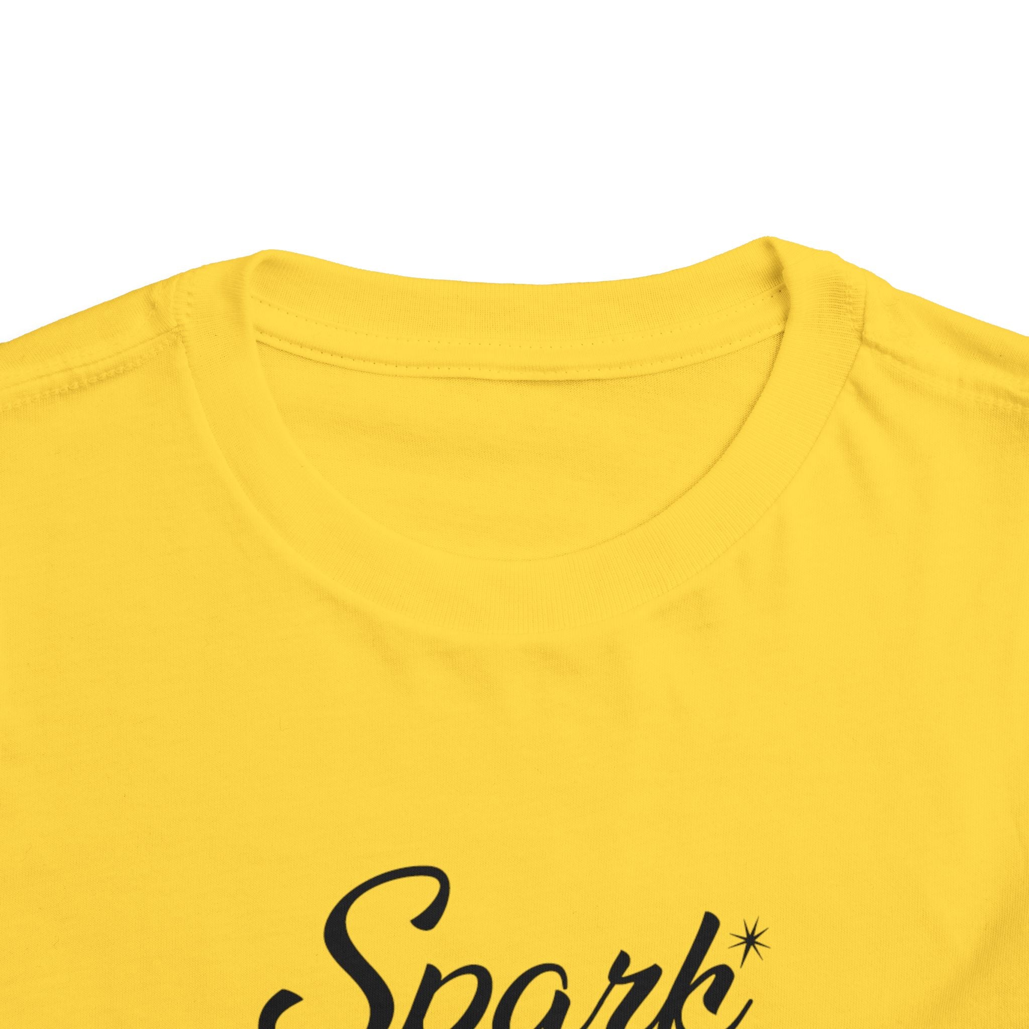 Spark Toddler Tee - 'Shine Your Light' Yellow Graphic Shirt