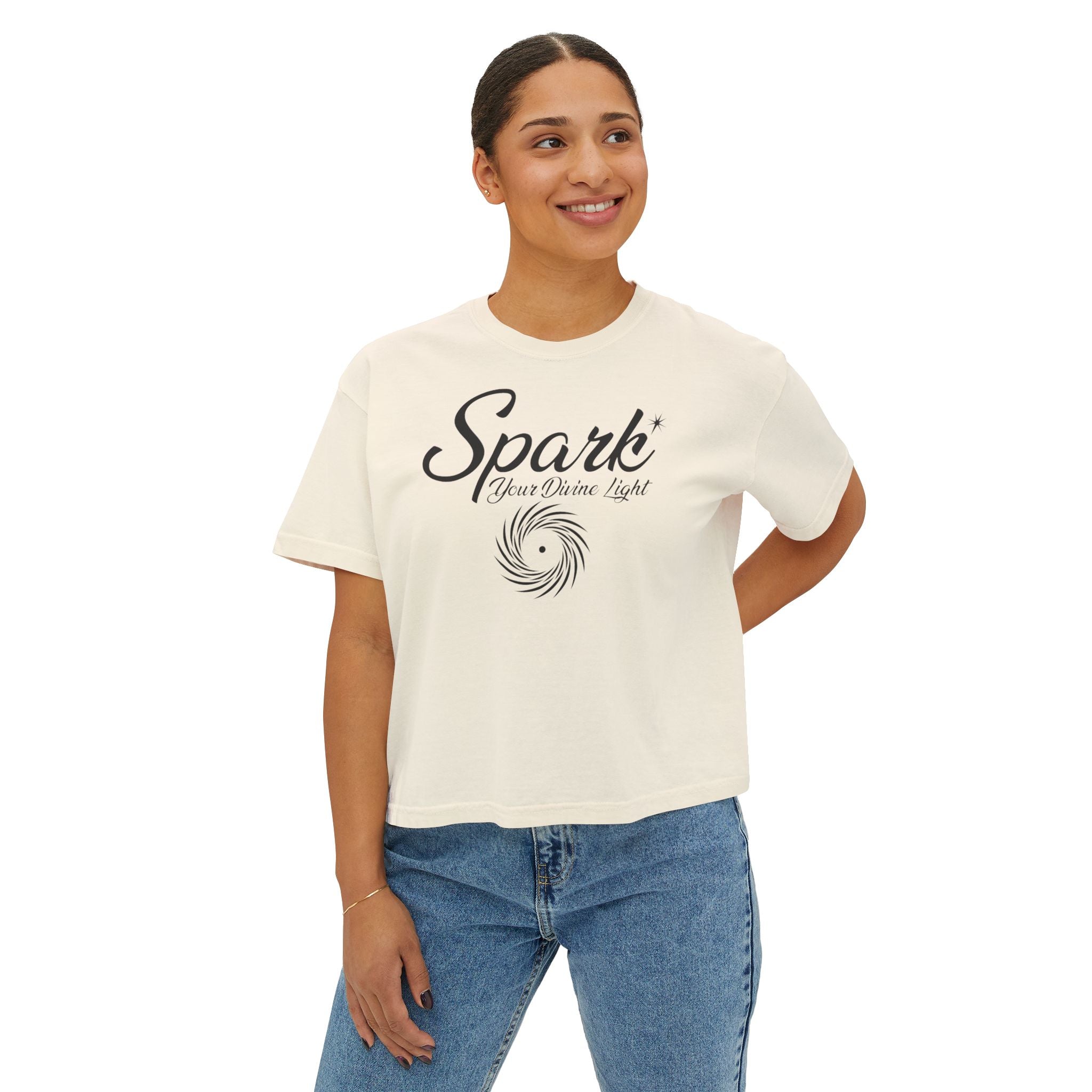Spark Your Divine Light Boxy Tee