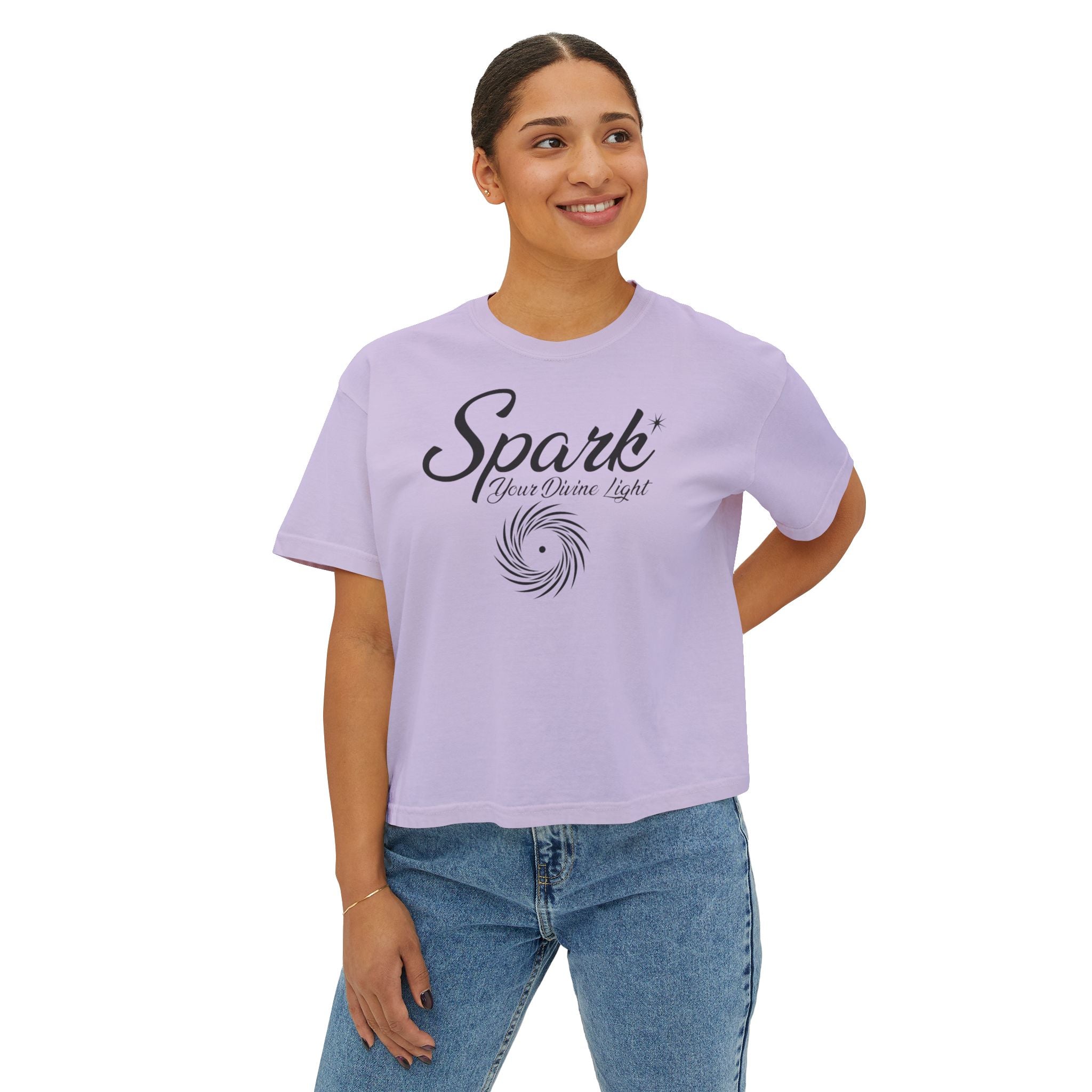 Spark Your Divine Light Boxy Tee