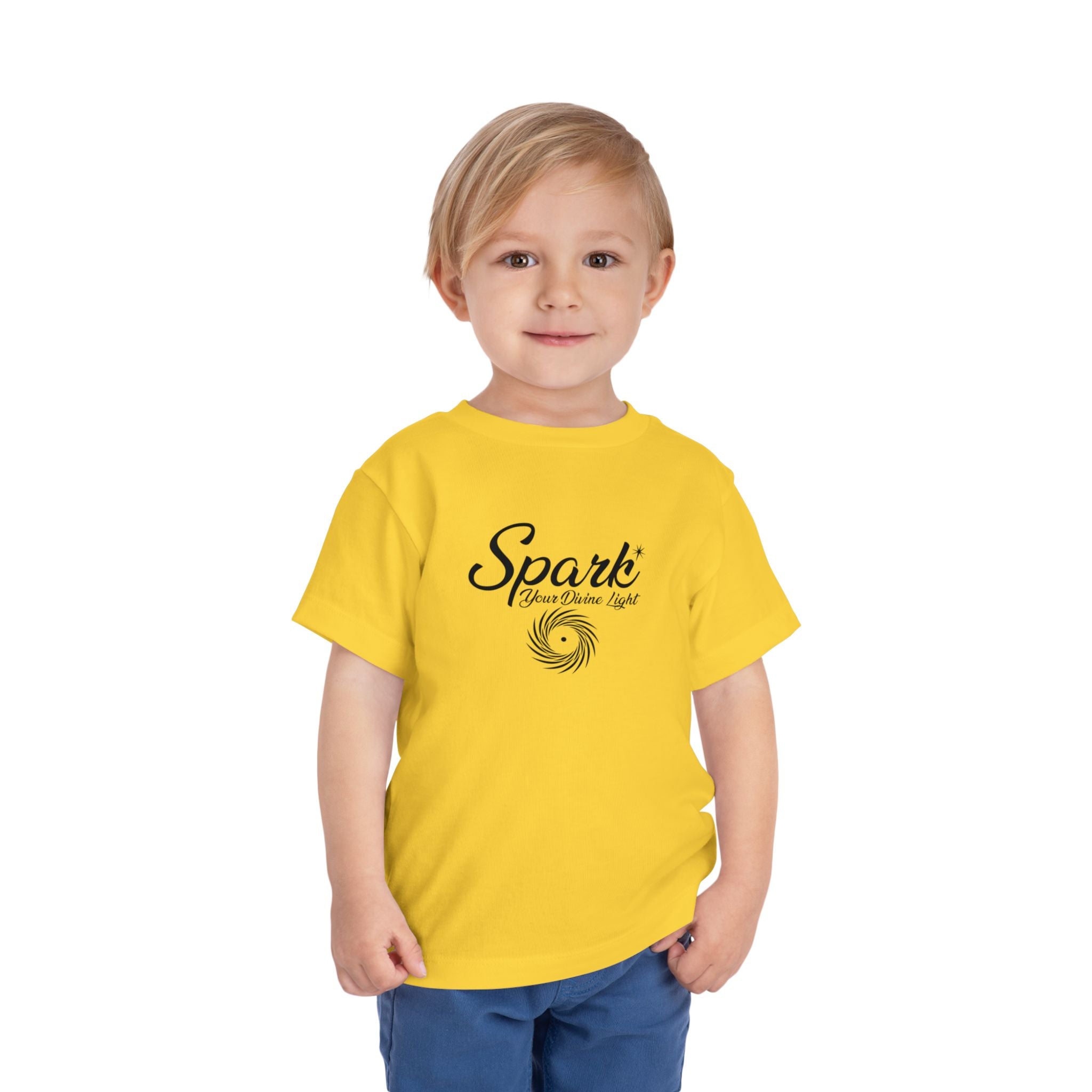 Spark Toddler Tee - 'Shine Your Light' Yellow Graphic Shirt