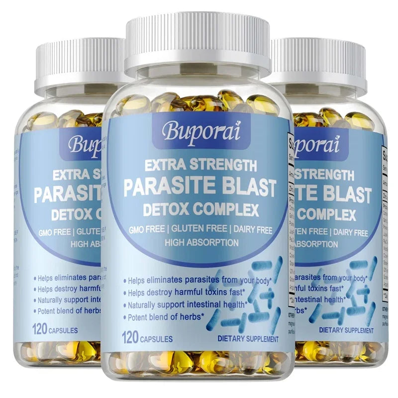 Parasite Blast Detox Complex - Supports Intestinal Health, Eliminates Parasites, Promotes Metabolism, and Enhances Immunity