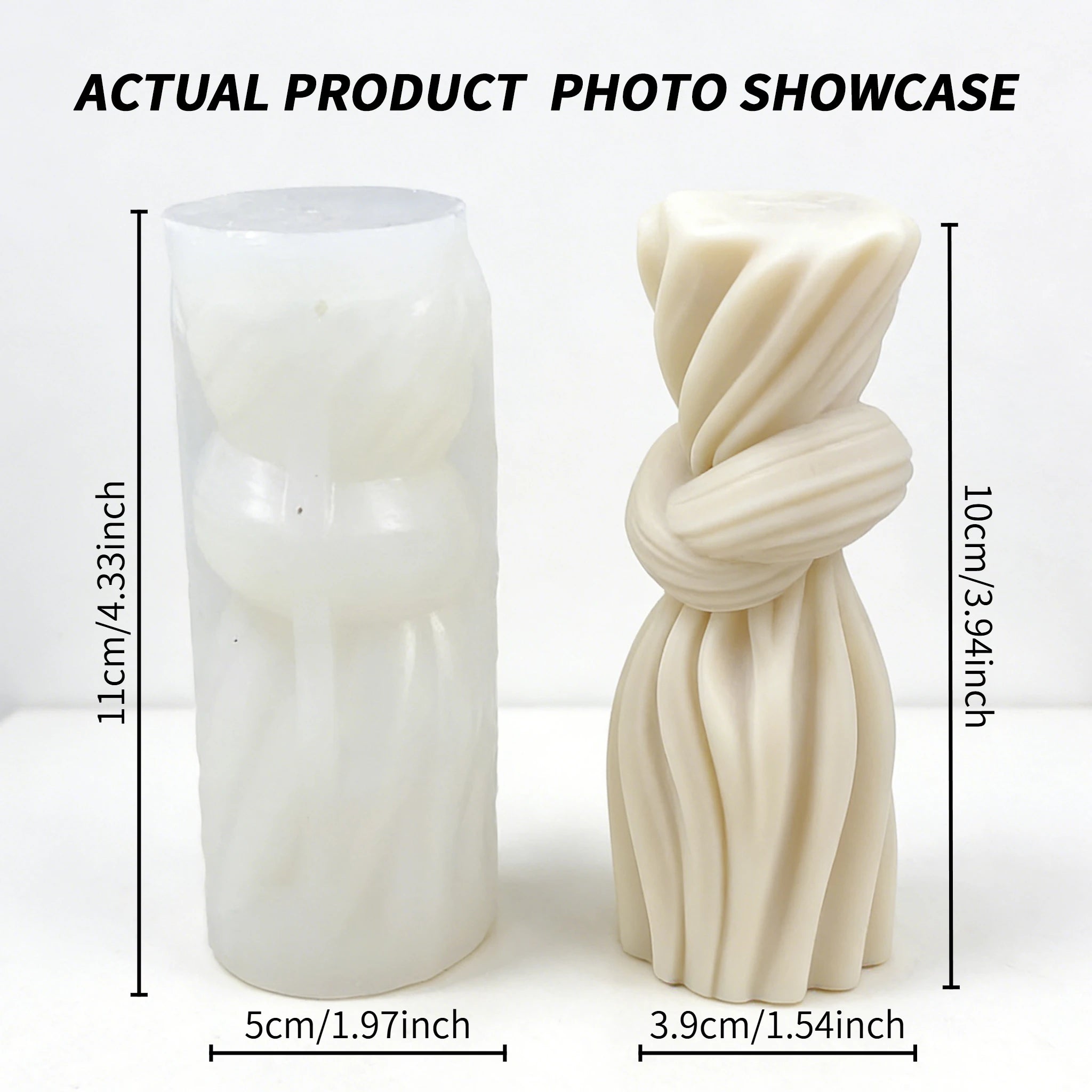 Geometric cylindrical candle molds, with a three-dimensional texture for easy demolding; perfect for trendy European-style aroma
