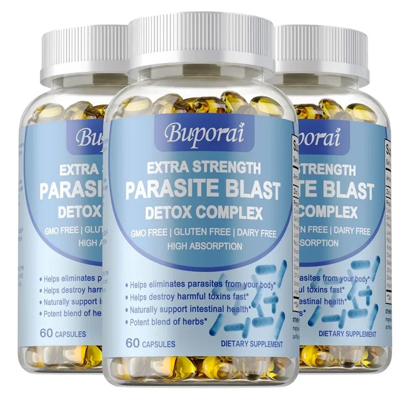 Parasite Blast Detox Complex - Supports Intestinal Health, Eliminates Parasites, Promotes Metabolism, and Enhances Immunity