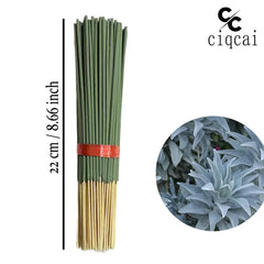 Hot-Selling High-Quality White Sage Incense Sticks, 22cm Long Thickened Handmade Bamboo Stick Incense, Natural Fragrance, Long-Lasting Scent, Suitable for Meditation, Yoga, Massage, Perfect Choice for Purifying the Air in Hom