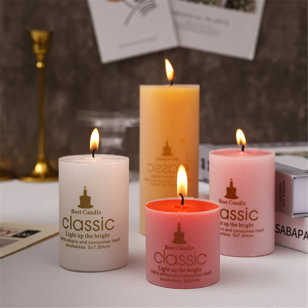Natural Plant Scented Classic Cylindrical Candles Lavender Red Rose Vanilla Ocean Green Tea Sakura Fragrant Holiday Party Candle