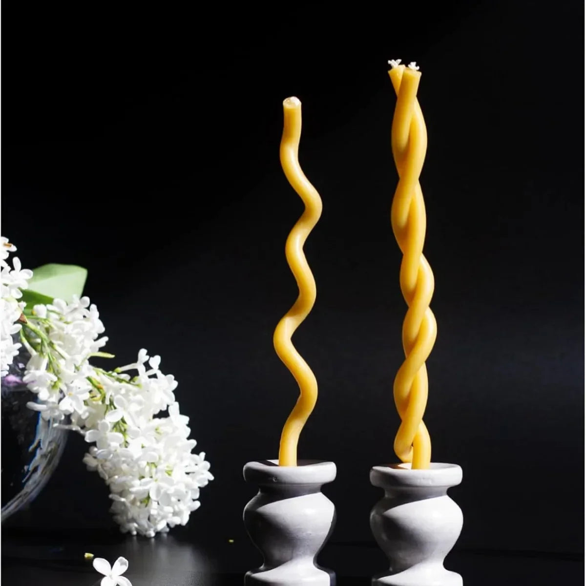 50-300Pcs Natural Beeswax Candles Decorative Hanukkah Candles Beeswax Birthday Candles for Church Prayer Cake Christmas 6.29in