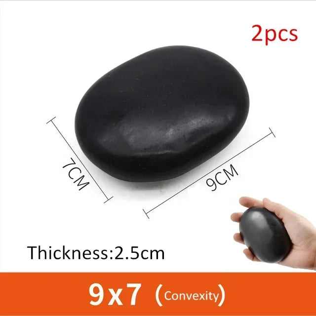 7x11cm 9x7cm 8x8cm Hot Stone Massage lava Stones Natural Energy Massage Spa Stones Set Rock Basalt Wholesale Body Health Care