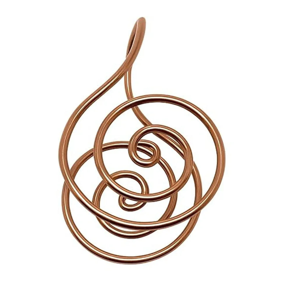 Adjustable Copper Palm Ring Handmade Jewelry Accessories Spiral Palm Ring Portable Copper Cuff for Meditation & Energy Healing