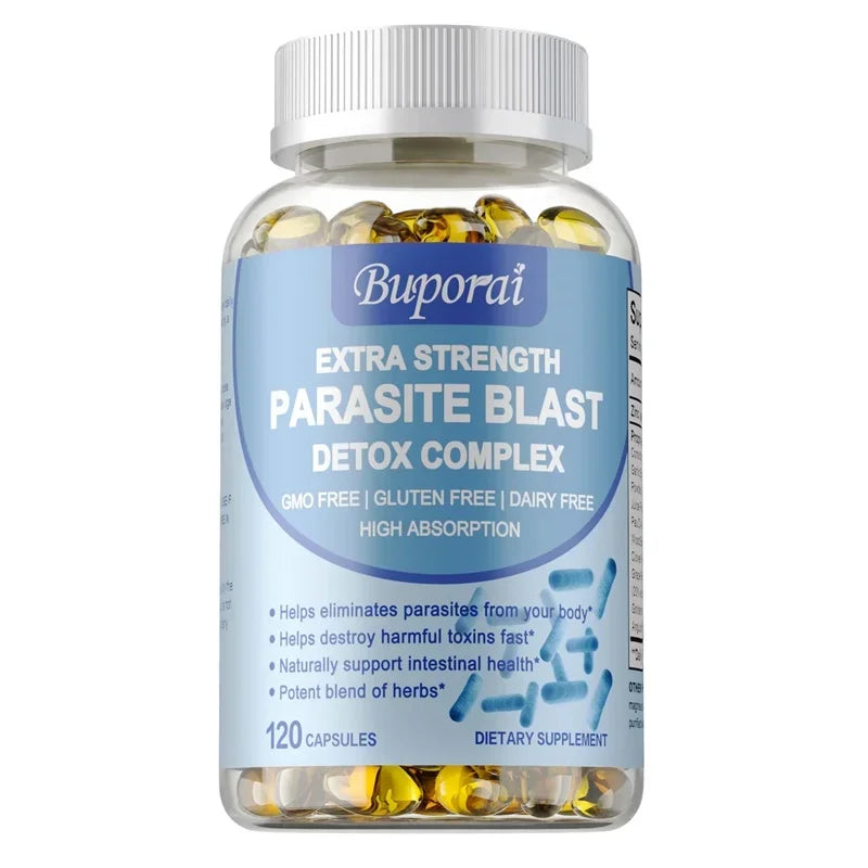 Parasite Blast Detox Complex - Supports Intestinal Health, Eliminates Parasites, Promotes Metabolism, and Enhances Immunity