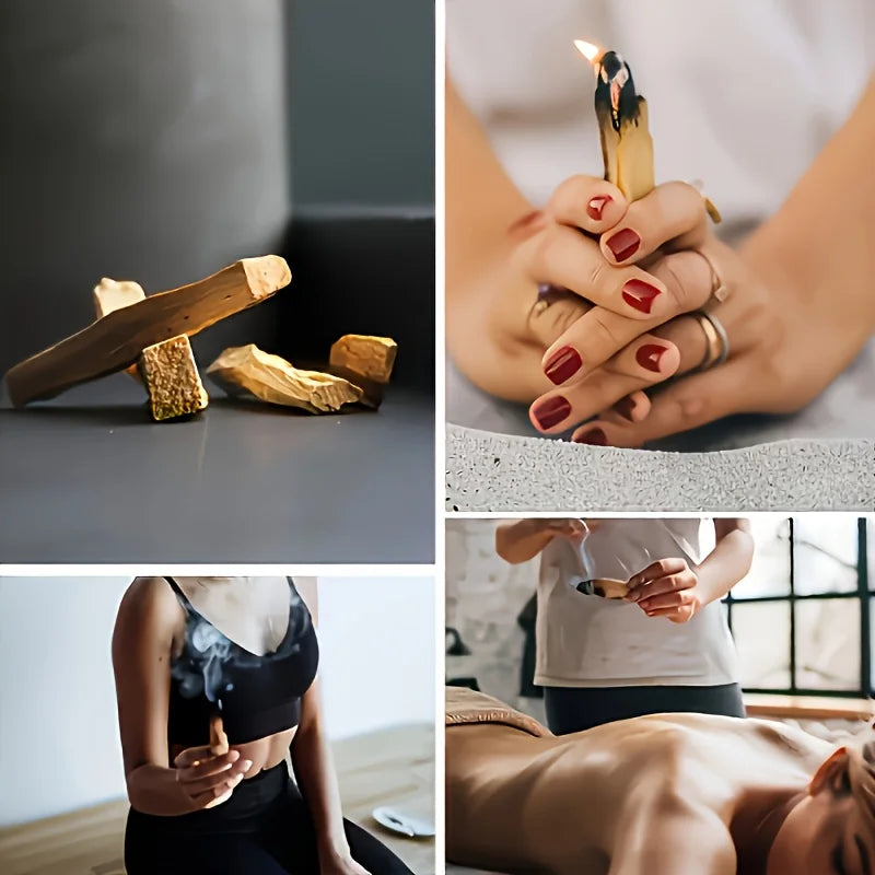 30g Peruvian Sacred Wood Incense Sticks, Packaged in a Highly Sealed Kraft Paper Bag, Unique Label, Natural Incense Sticks Palo Santo, for Powerful Purification, Amulets, Relaxation, Stress Relief, Meditation, Rituals, Gifts