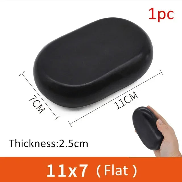 7x11cm 9x7cm 8x8cm Hot Stone Massage lava Stones Natural Energy Massage Spa Stones Set Rock Basalt Wholesale Body Health Care