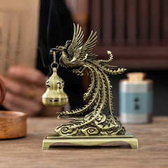 Creative Mini Alloy Phoenix Hanging Incense Burner Incense Holder Yoga Room Indoor Aroma Burners Home Fragrance Decor