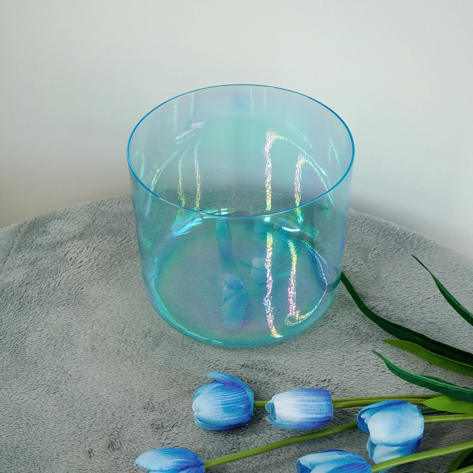 KVKA Chakra Frosted Quartz Crystal Singing Bowl For Meditation Yoga Healing