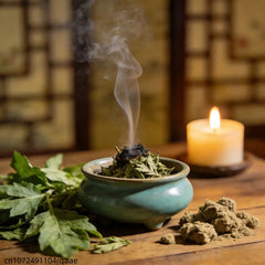Premium Dried Mugwort Leaves Natural Wormwood Artemisia Argyi for Moxibustion Foot Bath Spa Relaxation Long Lasting Reed Diffuse