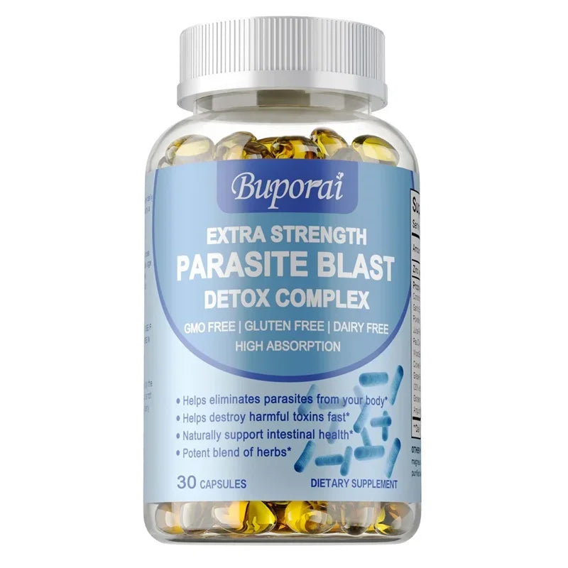 Parasite Blast Detox Complex - Supports Intestinal Health, Eliminates Parasites, Promotes Metabolism, and Enhances Immunity