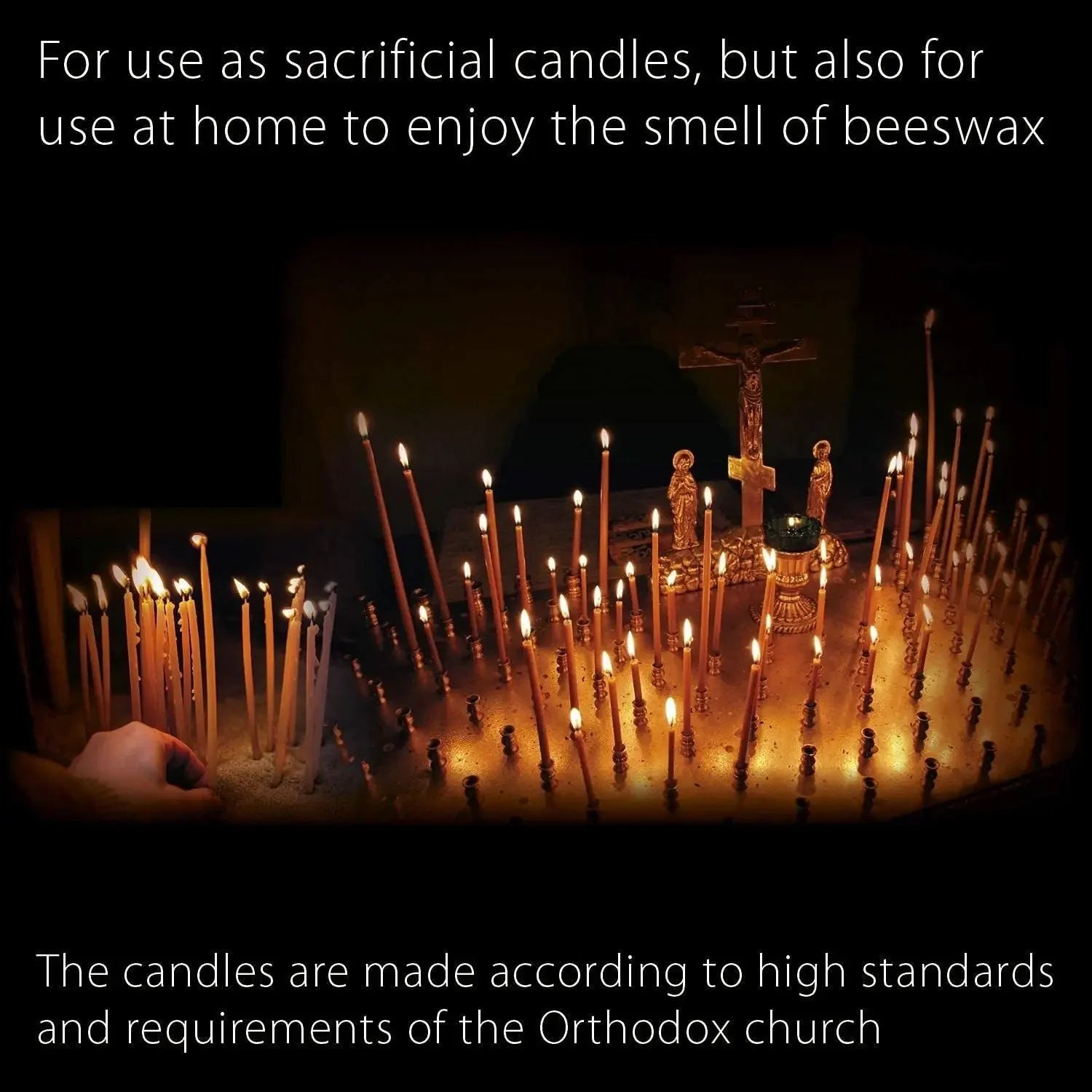 50-300Pcs Natural Beeswax Candles Decorative Hanukkah Candles Beeswax Birthday Candles for Church Prayer Cake Christmas 6.29in