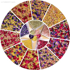 200g Natural Dried Flowers Chamomile/Rose/Butterfly Orchid/Jasmine/lavender Aromatherapy, Sachet, Soap Candle Making Home Decor