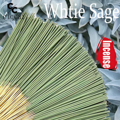 Hot-Selling High-Quality White Sage Incense Sticks, 22cm Long Thickened Handmade Bamboo Stick Incense, Natural Fragrance, Long-Lasting Scent, Suitable for Meditation, Yoga, Massage, Perfect Choice for Purifying the Air in Hom