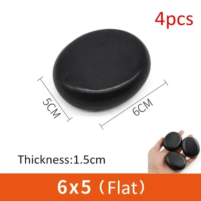 7x11cm 9x7cm 8x8cm Hot Stone Massage lava Stones Natural Energy Massage Spa Stones Set Rock Basalt Wholesale Body Health Care